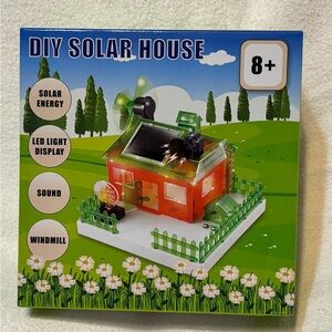 DIY Solar House Kit with LED Light and Windmill